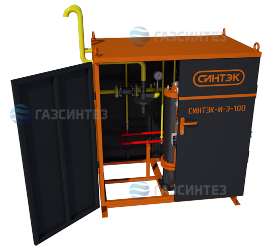 Электрическая испарительная установка СИНТЭК производительностью 100 кг/ч: исполнение в металлическом шкафу
